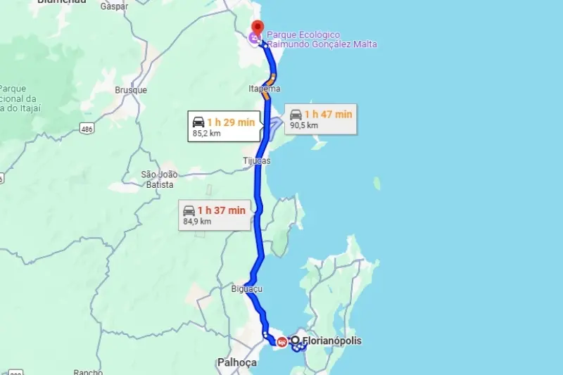 Como ir de Florianópolis para Balneário Camboriú?