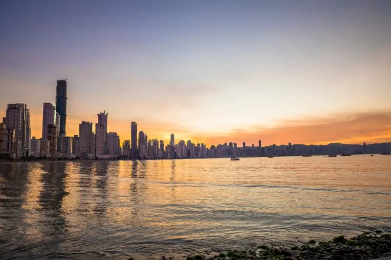 Pôr do sol em Balneário Camboriú